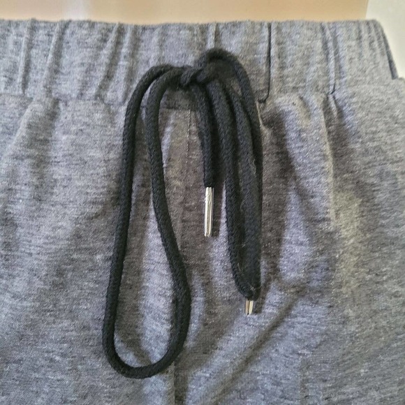 Shein Gray Pull-On High-Rise Drawstring Athletic Running Shorts Size 2 - Picture 5 of 7